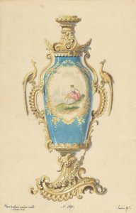 Design for the Base of an Oil Lamp by Unbekannt Unbekannt
